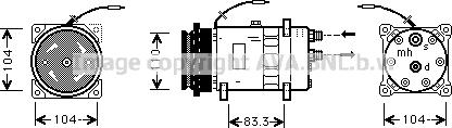 Prasco FTK064 - Компресор, климатизация vvparts.bg