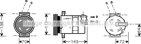 Prasco FTK086 - Компресор, климатизация vvparts.bg