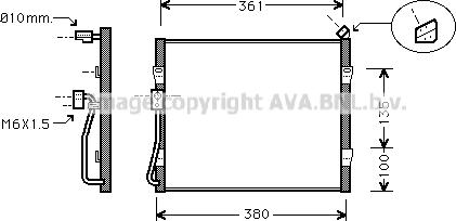 Prasco HD5090 - Кондензатор, климатизация vvparts.bg