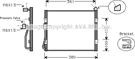 Prasco HD5089 - Кондензатор, климатизация vvparts.bg