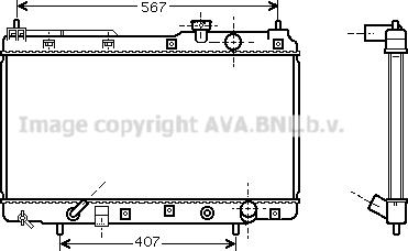 Prasco HDA2104 - Радиатор, охлаждане на двигателя vvparts.bg