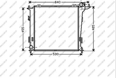 Prasco HN040R005 - Радиатор, охлаждане на двигателя vvparts.bg