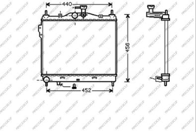 Prasco HN330R003 - Радиатор, охлаждане на двигателя vvparts.bg