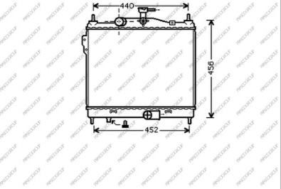 Prasco HN331R005 - Радиатор, охлаждане на двигателя vvparts.bg