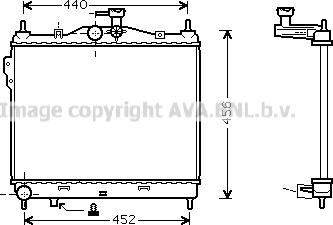 Prasco HYA2101 - Радиатор, охлаждане на двигателя vvparts.bg