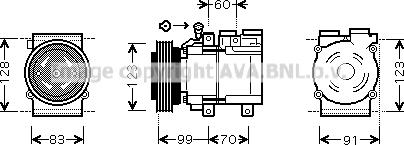 Prasco HYAK138 - Компресор, климатизация vvparts.bg