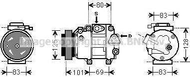 Prasco HYAK240 - Компресор, климатизация vvparts.bg