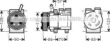 Prasco HYAK257 - Компресор, климатизация vvparts.bg