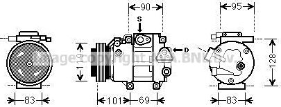 Prasco HYAK237 - Компресор, климатизация vvparts.bg