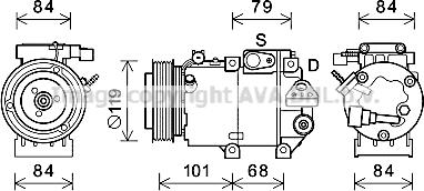 Prasco HYK422 - Компресор, климатизация vvparts.bg