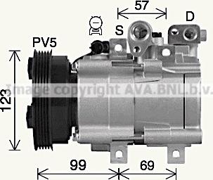 Prasco HYK576 - Компресор, климатизация vvparts.bg