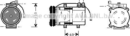 Prasco HYK063 - Компресор, климатизация vvparts.bg