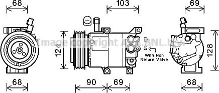 Prasco HYK382 - Компресор, климатизация vvparts.bg