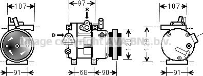 Prasco HYK215 - Компресор, климатизация vvparts.bg