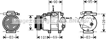 Prasco HYK237 - Компресор, климатизация vvparts.bg