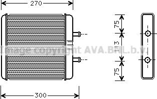 Prasco IV6048 - Топлообменник, отопление на вътрешното пространство vvparts.bg