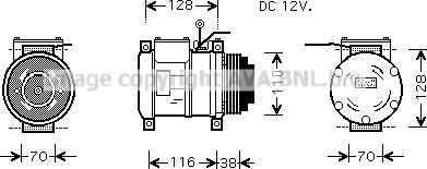 Prasco IVAK074 - Компресор, климатизация vvparts.bg