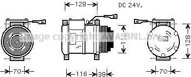 Prasco IVAK072 - Компресор, климатизация vvparts.bg