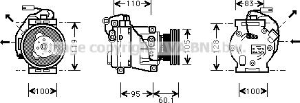 Prasco IVK064 - Компресор, климатизация vvparts.bg