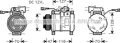 Prasco IVK076 - Компресор, климатизация vvparts.bg