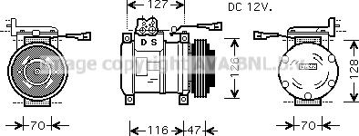 Prasco IVK077 - Компресор, климатизация vvparts.bg