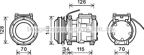 Prasco JDAK015 - Компресор, климатизация vvparts.bg