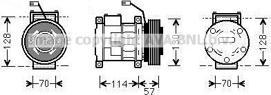 Prasco JEAK034 - Компресор, климатизация vvparts.bg