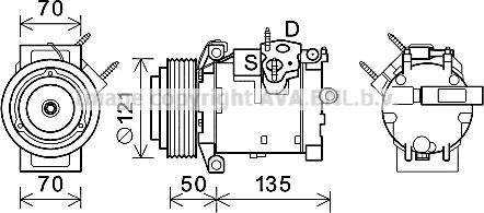 Prasco JEK066 - Компресор, климатизация vvparts.bg