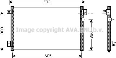 Prasco JR5036 - Кондензатор, климатизация vvparts.bg