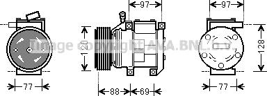 Prasco KAAK117 - Компресор, климатизация vvparts.bg