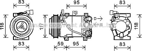 Prasco KAK193 - Компресор, климатизация vvparts.bg