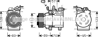 Prasco KAK137 - Компресор, климатизация vvparts.bg