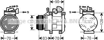 Prasco KAK173 - Компресор, климатизация vvparts.bg