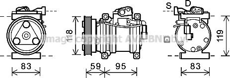 Prasco KAK200 - Компресор, климатизация vvparts.bg