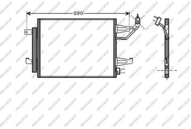 Prasco MB324C002 - Кондензатор, климатизация vvparts.bg