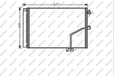 Prasco ME029C001 - Кондензатор, климатизация vvparts.bg