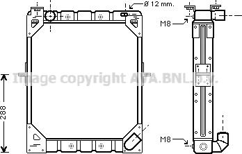 Prasco ME2161 - Радиатор, охлаждане на двигателя vvparts.bg