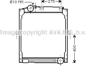 Prasco ME2111 - Радиатор, охлаждане на двигателя vvparts.bg