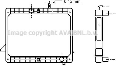 Prasco ME2173 - Радиатор, охлаждане на двигателя vvparts.bg