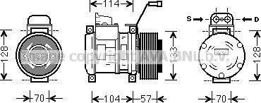 Prasco MEAK190 - Компресор, климатизация vvparts.bg