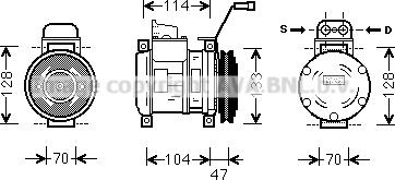 Prasco MEK189 - Компресор, климатизация vvparts.bg