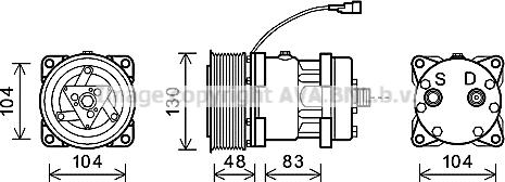 Prasco MFK029 - Компресор, климатизация vvparts.bg