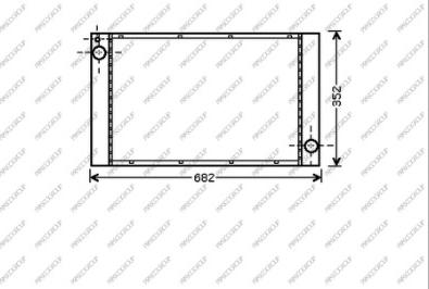 Prasco MN308R002 - Радиатор, охлаждане на двигателя vvparts.bg