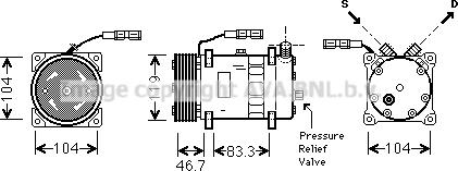 Prasco MNAK048 - Компресор, климатизация vvparts.bg