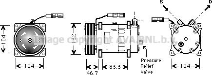 Prasco MNK048 - Компресор, климатизация vvparts.bg