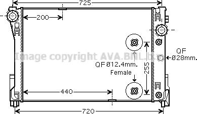 Prasco MS2452 - Радиатор, охлаждане на двигателя vvparts.bg