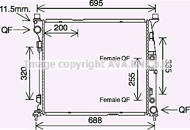 Prasco MS2694 - Радиатор, охлаждане на двигателя vvparts.bg