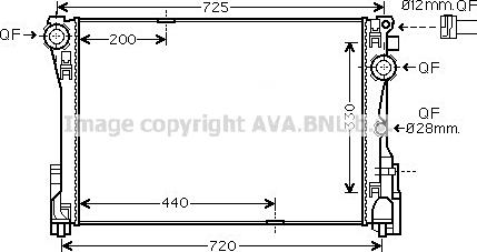 Prasco MS2693 - Радиатор, охлаждане на двигателя vvparts.bg