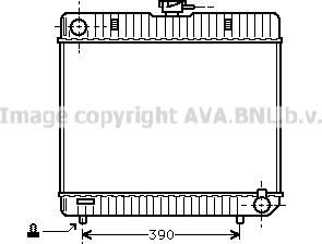 Prasco MS2042 - Радиатор, охлаждане на двигателя vvparts.bg