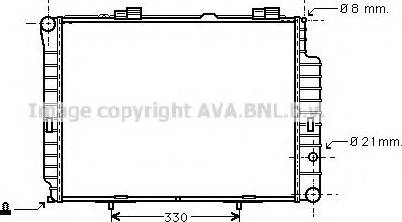 Prasco MS2191 - Радиатор, охлаждане на двигателя vvparts.bg